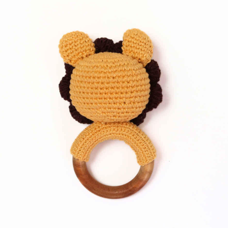 The Kalaa Store Handcrafted Lion Rattle