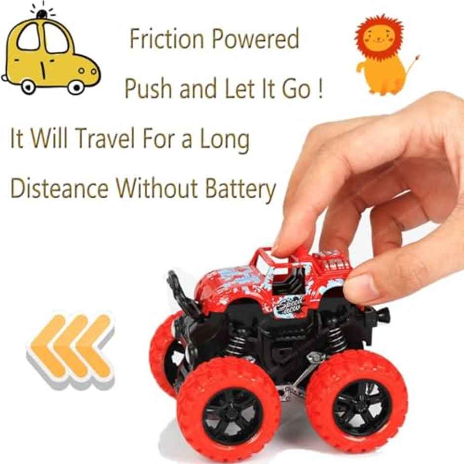 Storio 4X4 Friction Powered Mini Monster Trucks
