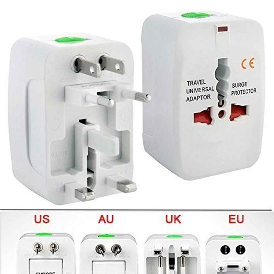 Universal All-In-One Worldwide International Travel Adapter Combo