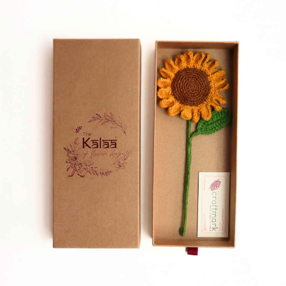 Sunflower Gift Box Handcrafted Crochet | The Kalaa Store