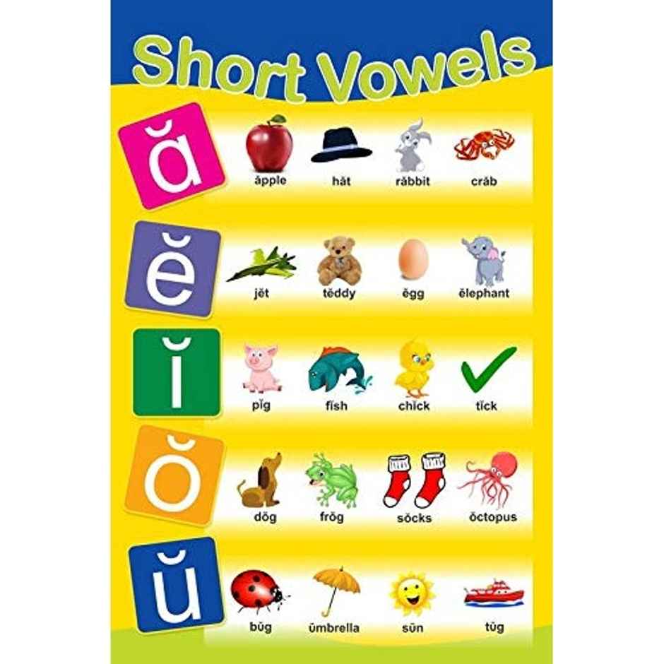 Paper Plane Design Kids Early Learning Educational Poster | Size 12 x 18 Inch | D14