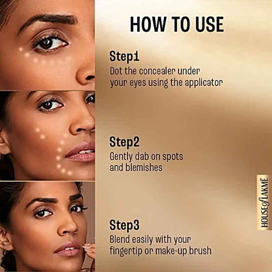 Lakme 9to5 Powerplay Priming Concealer Built in Primer, Hydrating, 20 Nude