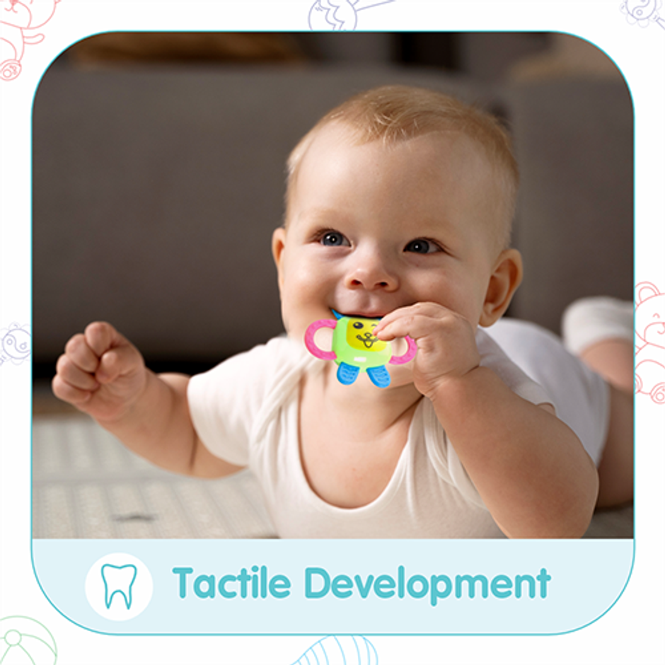 Aditi Toys 3-Piece Baby Rattle Set - Safe, Colourful, 100% BPA Free, Non-Toxic, Infant Grab, Age 0 -6M