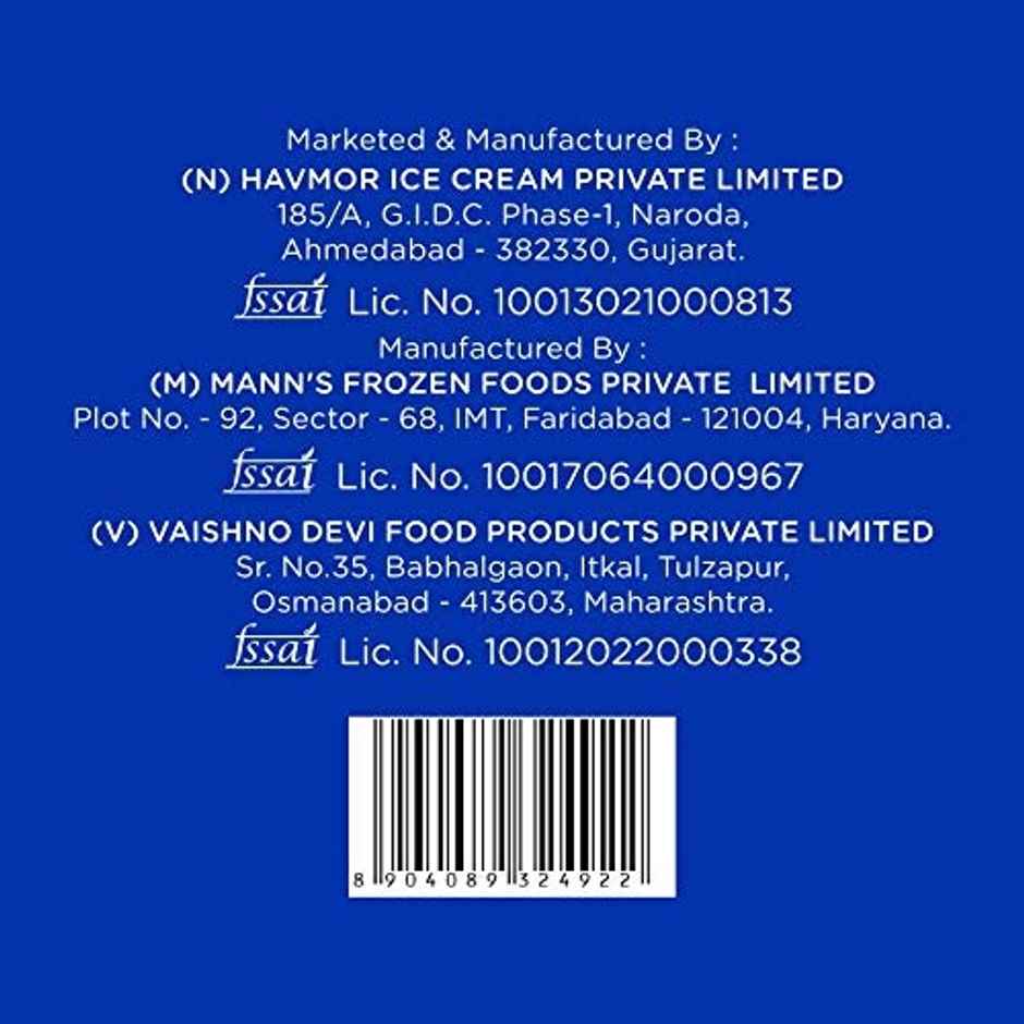 Havmor Nutty French Vanilla Ice Cream Cone Combo