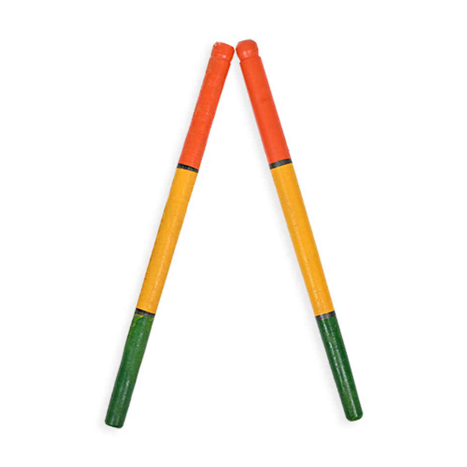 Navratri Wooden Dandiya Sticks | Traditional Garba Dandia Sticks | One Size | Satvik
