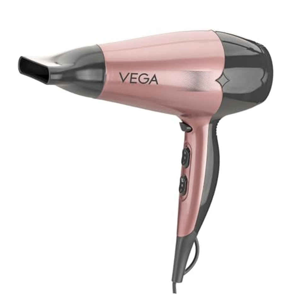 Vega Go Pro 2100W Professional Hair Dryer with 2 Speed & 3 Temperature Settings (VHDH-25)