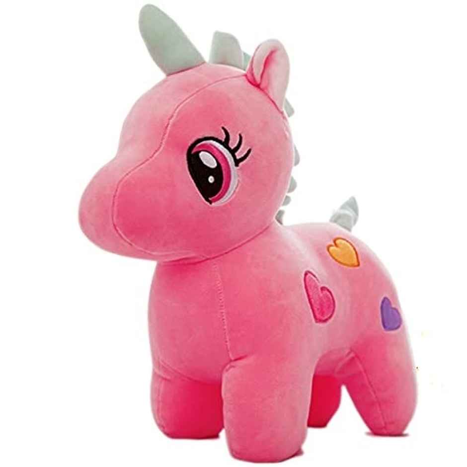 DearJoy Unicorn Plush Soft Toy - Pink, 25cm