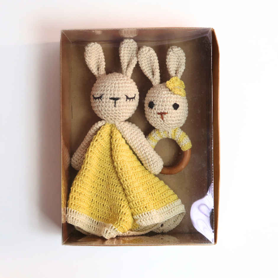 The Kalaa Store Handcrafted Bunny Lovie Hamper