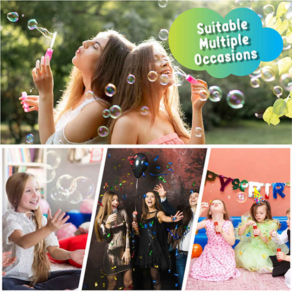 Aditi Toys 750ml Colourful Bubble Liquid Solution Bottle Refill for Guns & Cameras -Age 3+