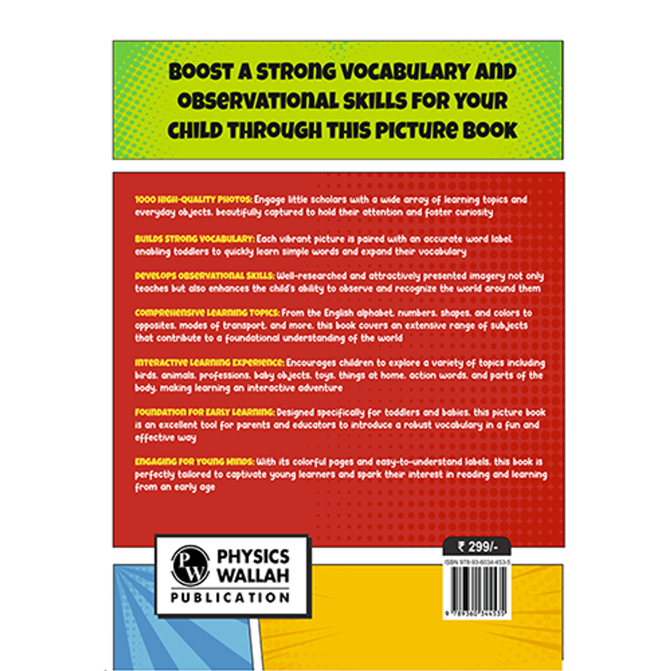 My First 1000 Words Book L 50 Topics With Engaging Picture Book For Early Learners