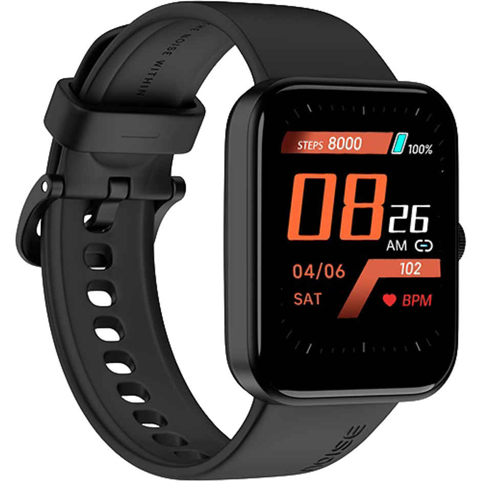 Noise ColorFit Pulse Go Buzz Smartwatch with Bluetooth Calling | 1.69" TFT Display | SpO2 Sensor - Black