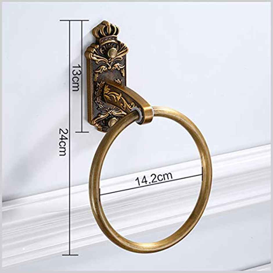 Plantex Chrome Towel Hanger for Bathroom, Crystal