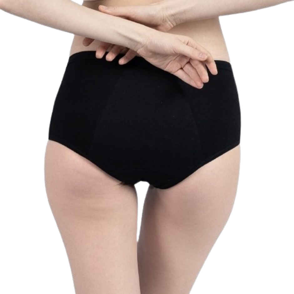 Fabpad Reusable Black Panties for Periods and Urine Leaks | Size | L