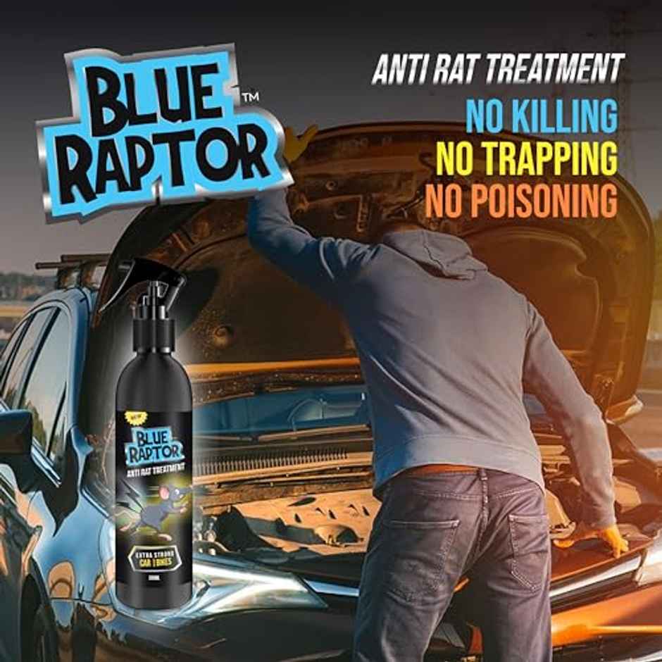 Blue Raptor No Entry Highly Effective Rat Repellent Car Spray | Odour-Free