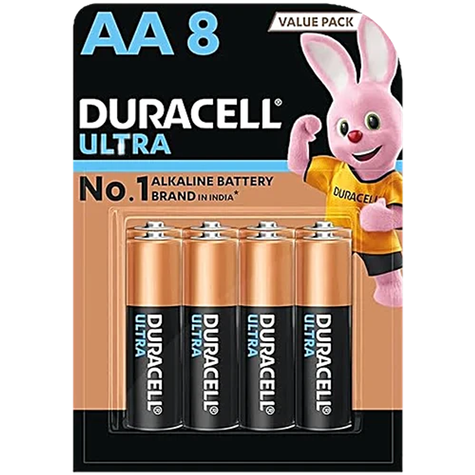 Duracell Ultra Alkaline AA Batteries | Pack of 8