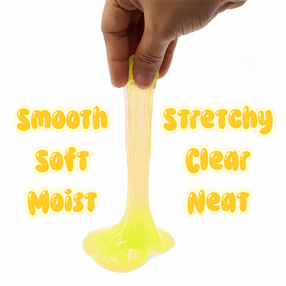 Aditi Toys Glitter Scented Slime Kit, Soft, Non-Sticky, Non-Toxic, Age 5+ | Yellow