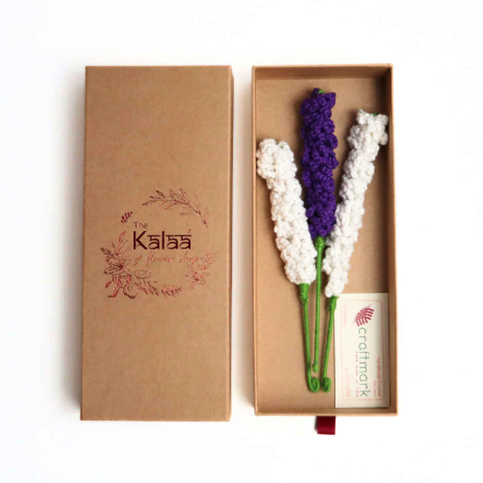 Lavender Flowers Set Of 3 Gift Box | The Kalaa Store