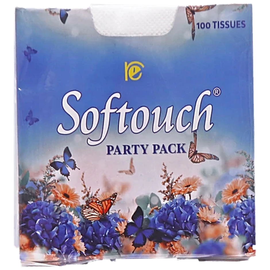 Softouch Party Pack Delicate Tissue Paper | 100 Pulls | Assorted