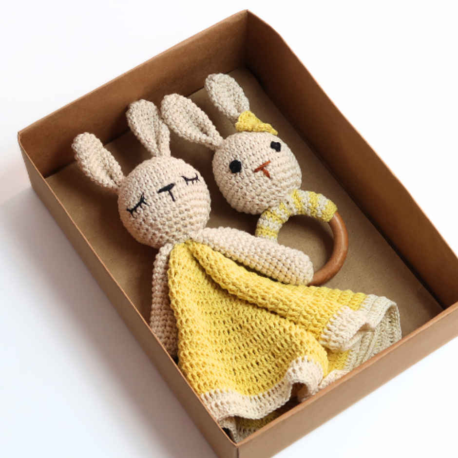 The Kalaa Store Handcrafted Bunny Lovie Hamper