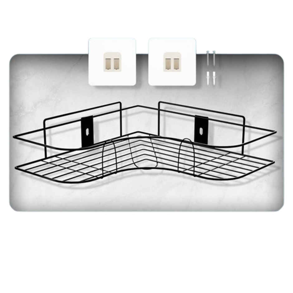 Lorazzo Classic Bathroom Corner Shelves - Self Adhesive Without Drill