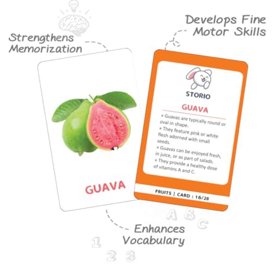 Storio 7-in-1 Early Learning Flashcards | 196 Cards for Kids | 12 + months