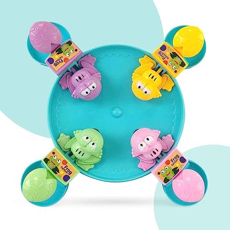 Storio Hungry Frog Indoor Board Game | Multiplayer Puzzle Toy For Kids | Gift | 4 Players