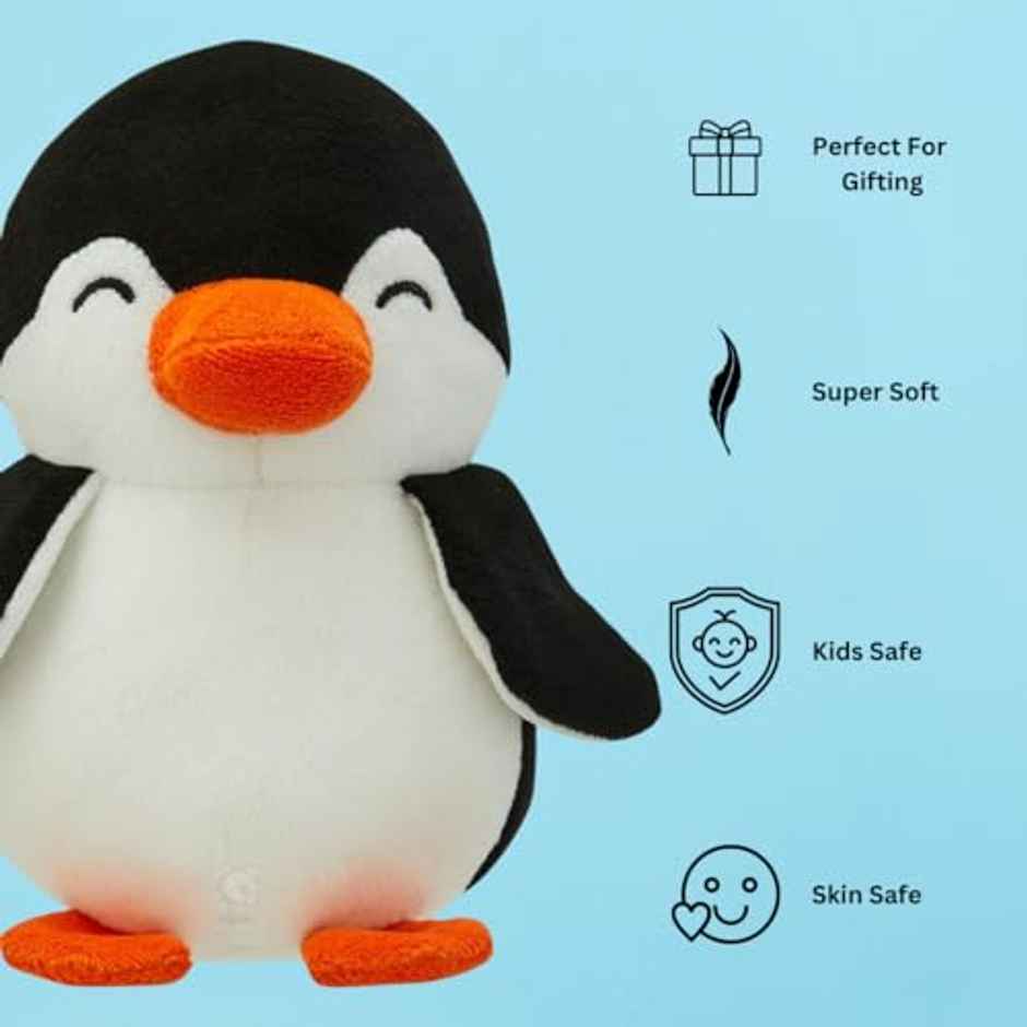 Storio Super Soft Penguin Plush Toy | Stuffed Animal for Kids | 17 cm