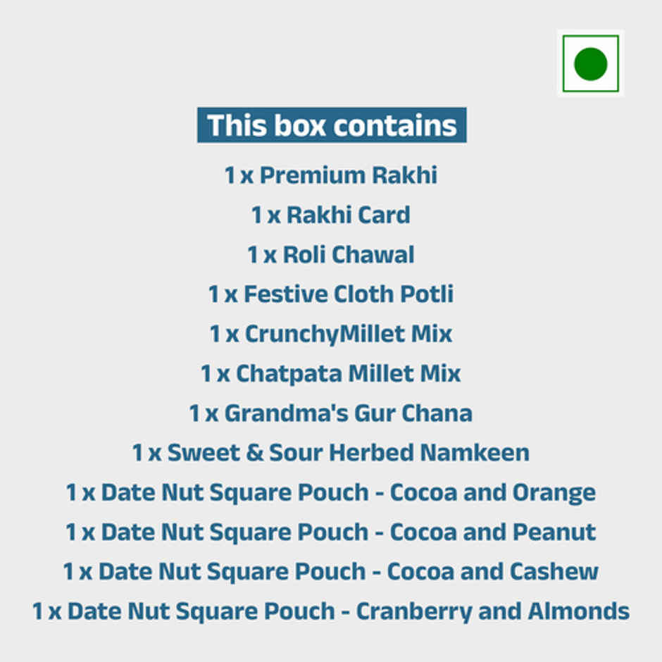 Gladful Rosy Radiance Rakhi Gift Hamper