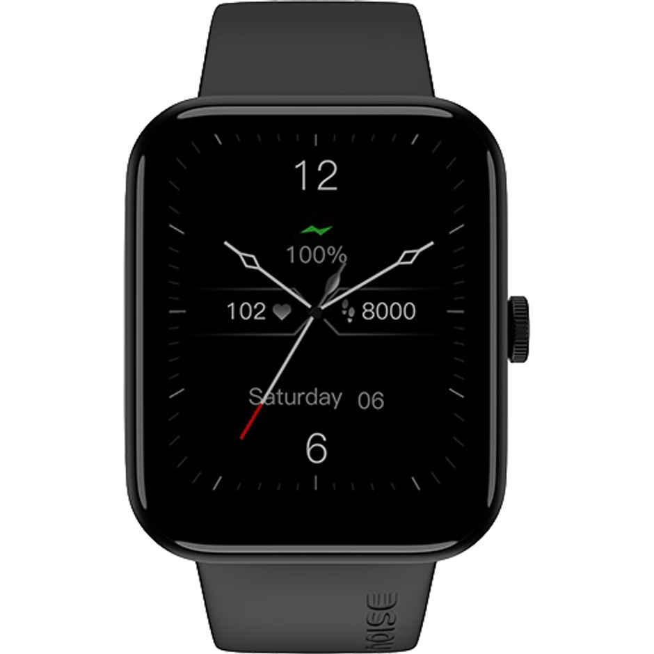 Noise ColorFit Pulse Go Buzz Smartwatch with Bluetooth Calling | 1.69" TFT Display | SpO2 Sensor - Black