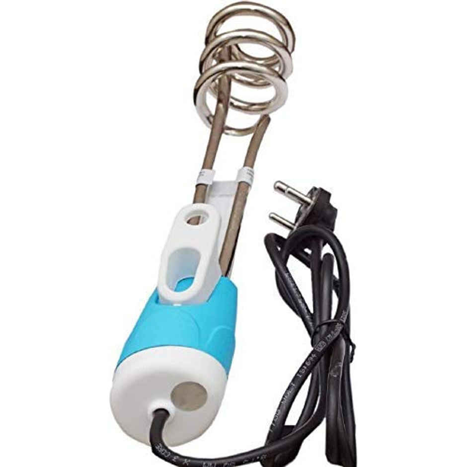 Usha IH 3810 Immersion Rod Heater, 1000W, Copper Tube Element, Nickel Plating, Easy-To-Grip -  Blue