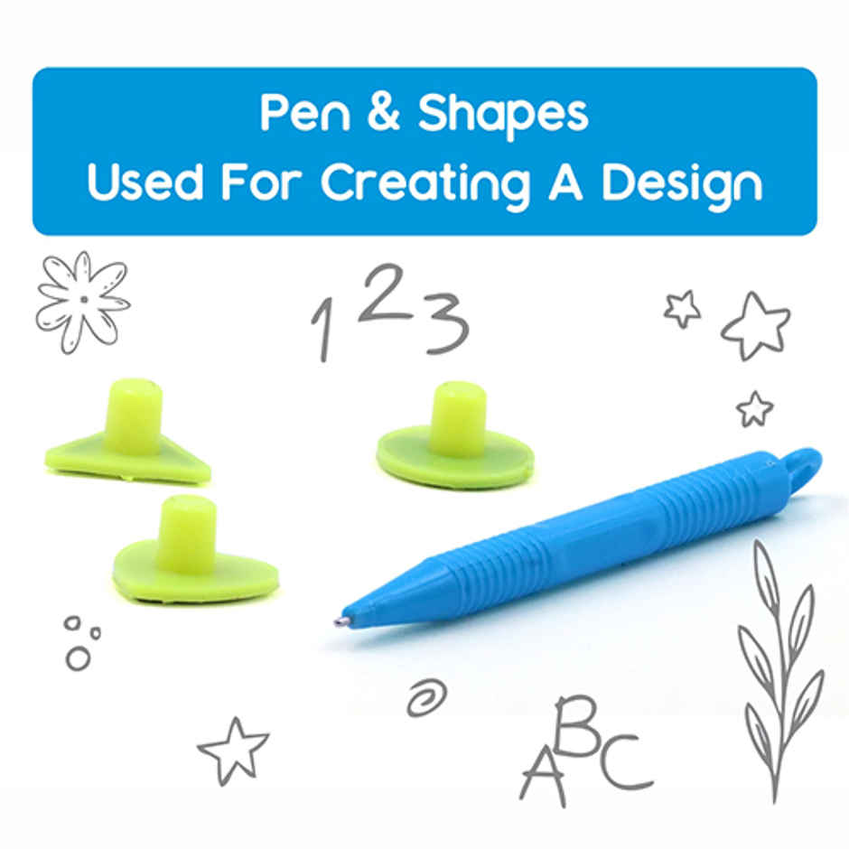 Aditi Toys Magnetic Slate - Drawing Board with Pen & Stamps, Easy Clean, for Kids 3+, BIS Approved