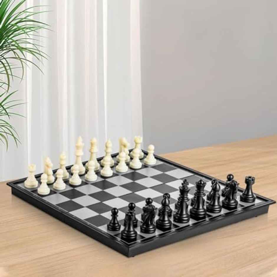 Storio Magnetic Chessboard | Folding Travel Chess Game Set | 8+ Years