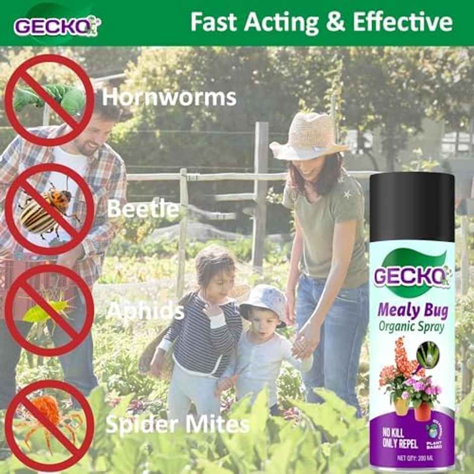 Gecko Eco-Friendly Natural Bug Repellent Spray | 100% Herbal & Chemical-free