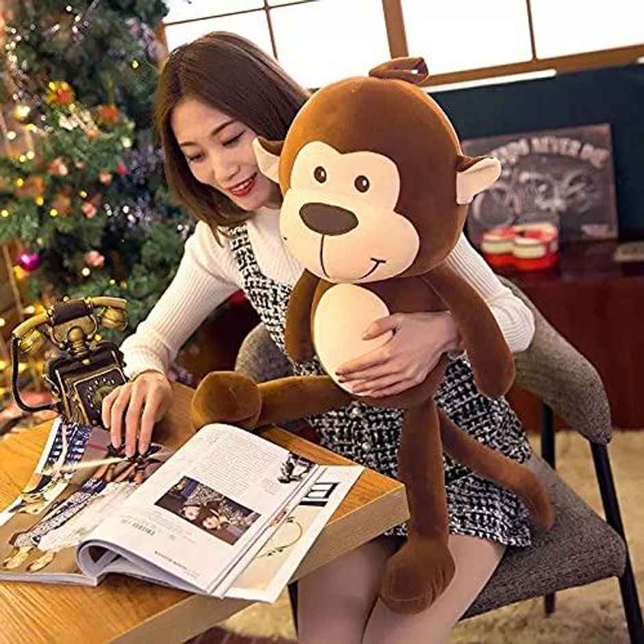 Dearjoy Monkey With Antenna Soft Toy - Brown