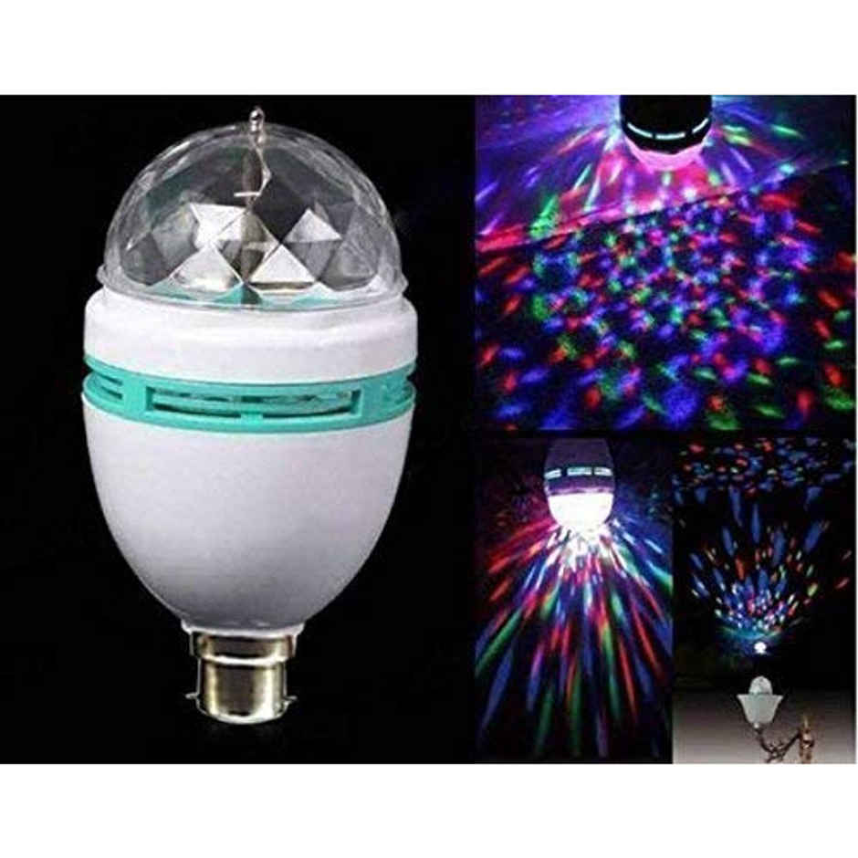 3 W Disco Bulb - Multicolor | 360 Degre Rotating