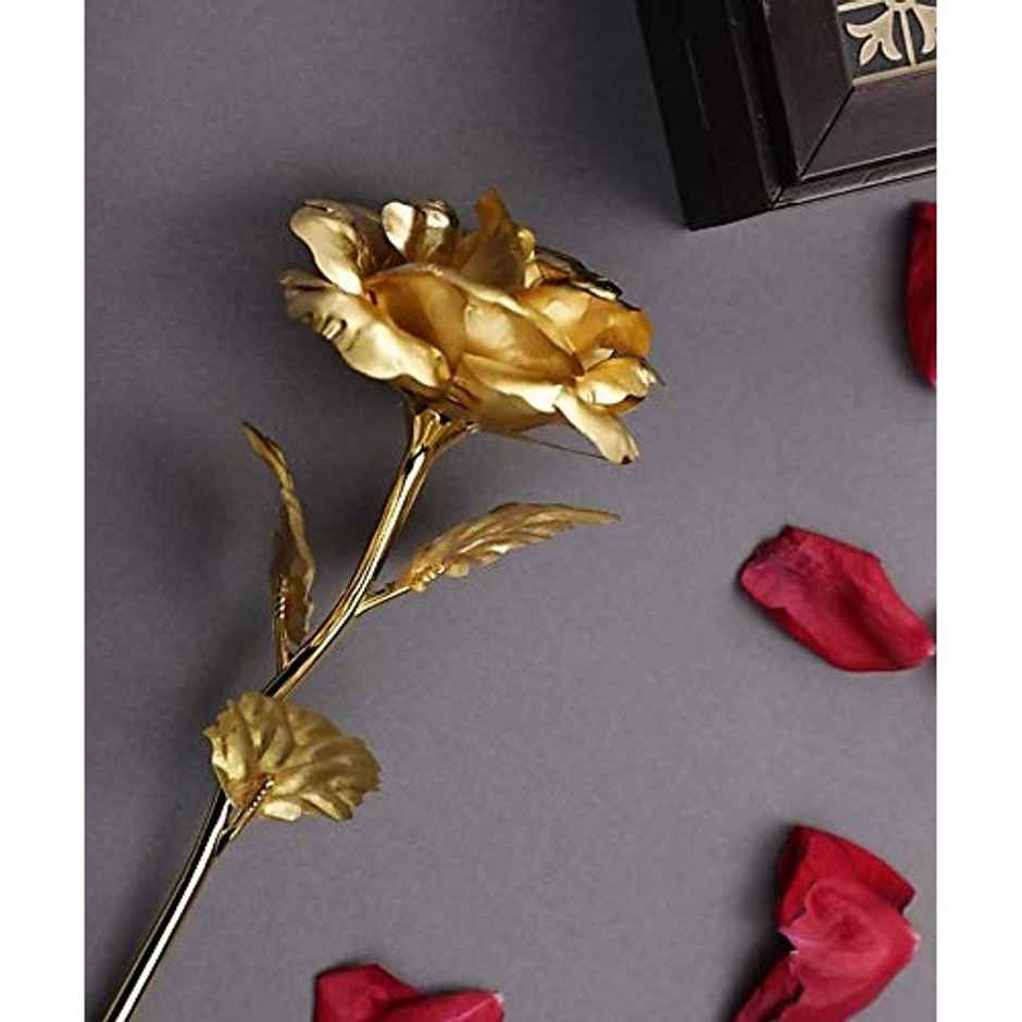 Perpetual Gold-Plated Artificial Rose - Perfect Gift for Girlfriend, Boyfriend, or Spouse