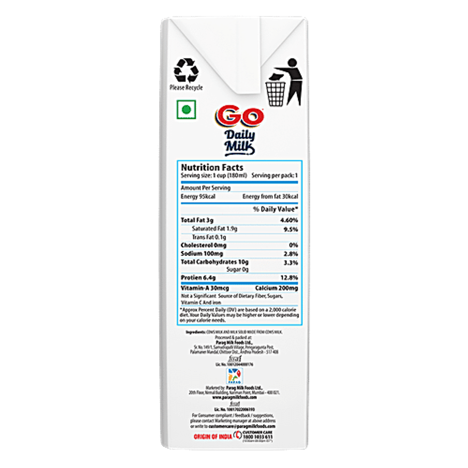 Go Daily Double Tonned Milk Tetra Pack