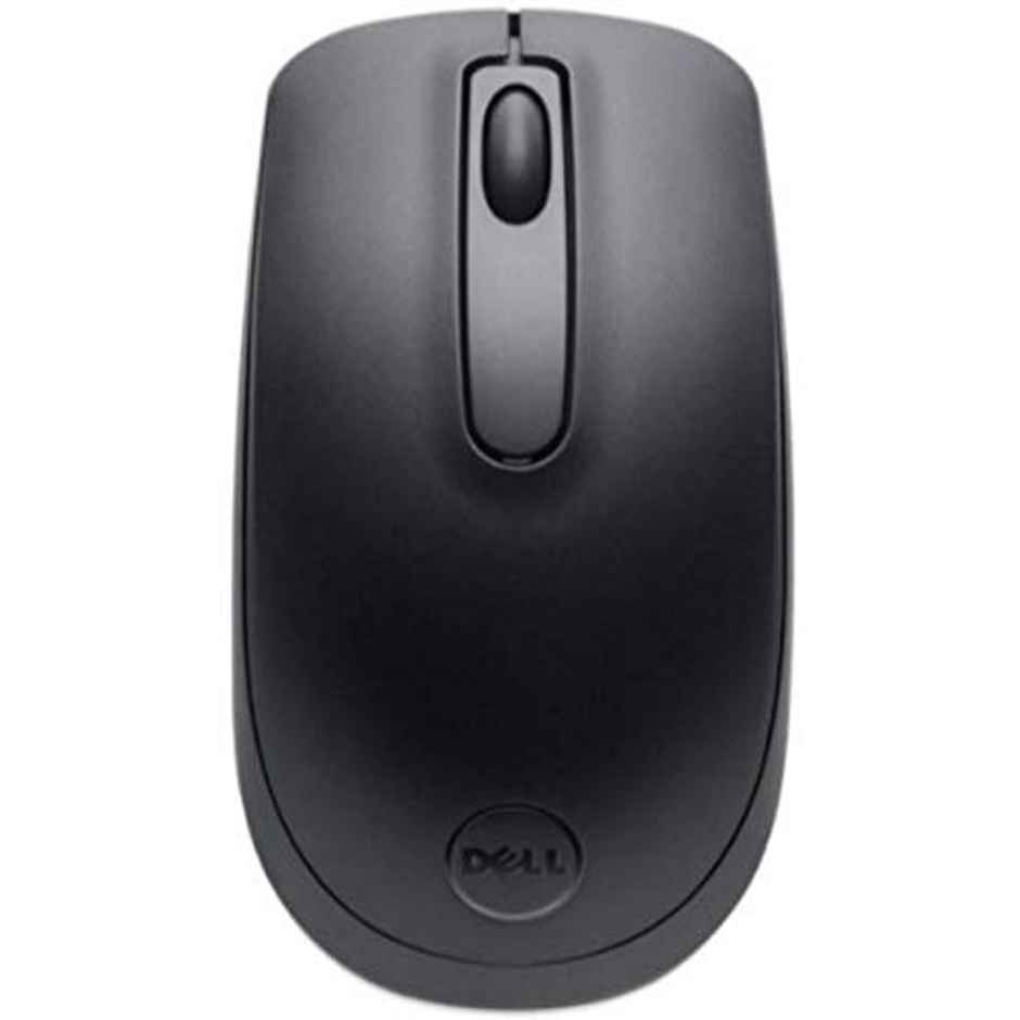 Dell WM118 Wireless Mouse, 1000DPI, 2.4 Ghz with USB Nano Receiver, Optical Tracking, 12-Months Battery Life, Plug and Play, Ambidextrous - Black