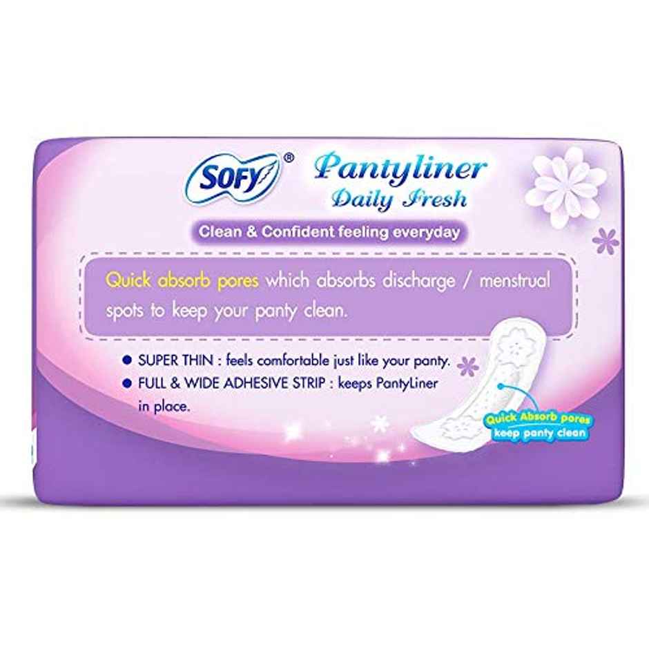 Sofy Daily Fresh Women Pantyliners | Prevents Spotting | Ultra Thin Combo