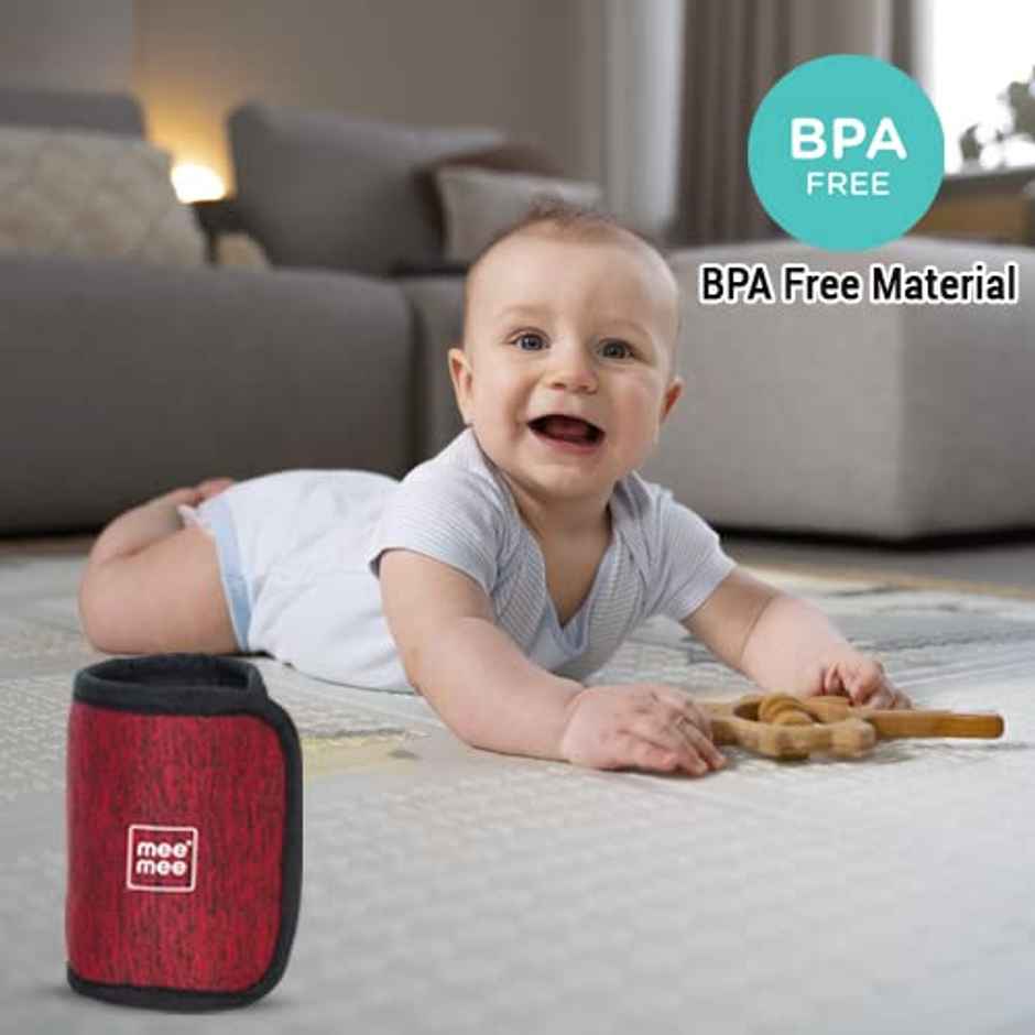 Mee Mee Portable Baby Bottle Warmer with Quick USB Charging Warm Baby Milk Using Battery Pack - Assorted