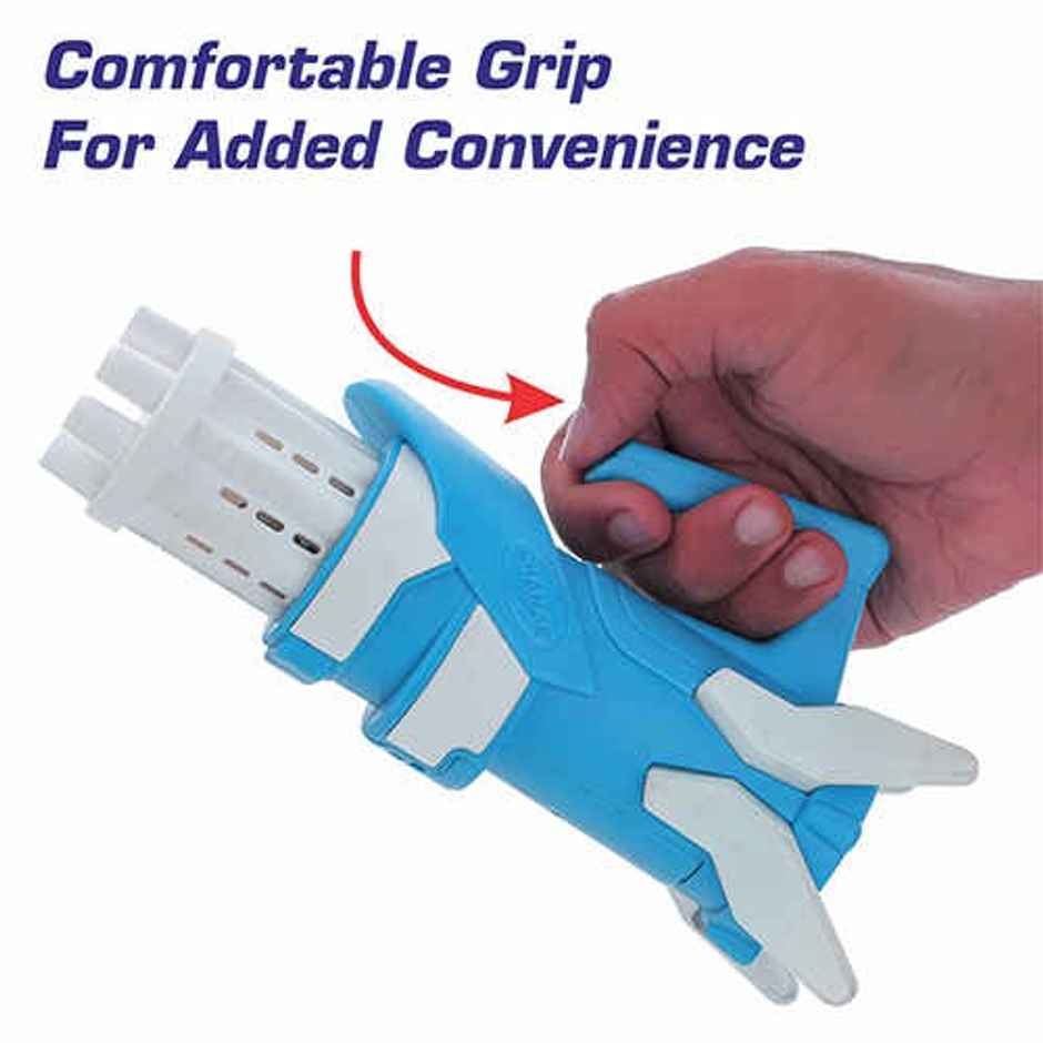 Aditi Toys 8-Hole Gatling Bubble Gun with Solution - Safe for Kids, Indoor/Outdoor 3+ |Light Blue