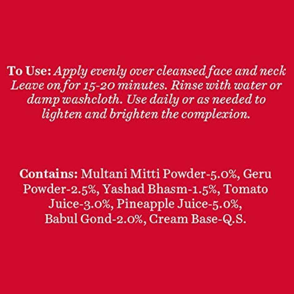 Biotique Fruit Brightening Depigmentation & Tan Removal Face Pack Tube(50gms) & Biotique Papaya Deep Cleanse Face Wash(100ml) Combo