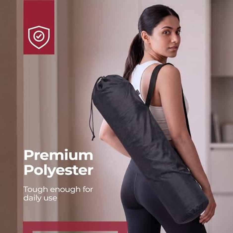 Lifelong Yoga Mat Carry Bag | Polyester | Black