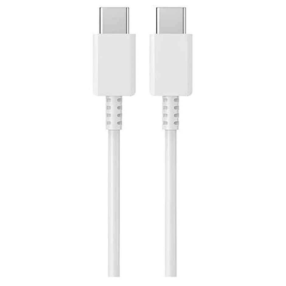 basics IND Fast Charging Type C to Type C Charging Cable White 75cm