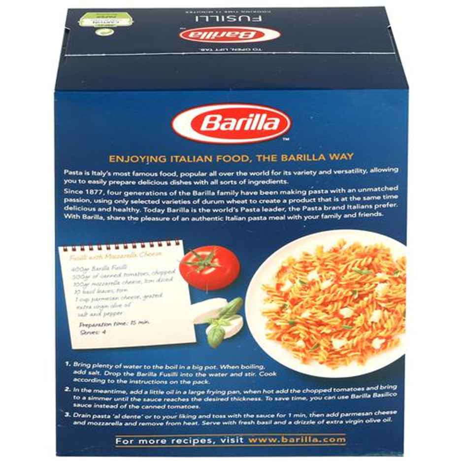 Barilla Pasta Fusilli Durum Wheat