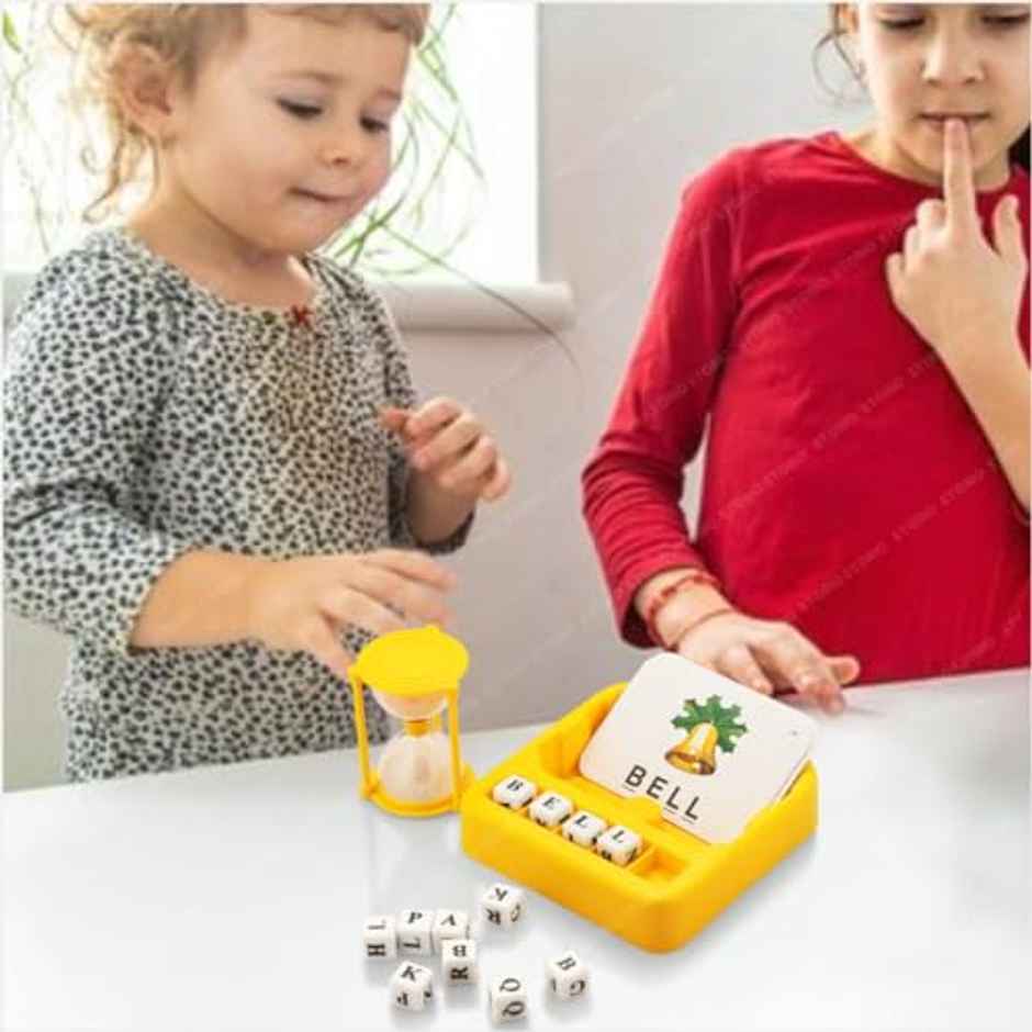 Storio Toys Spelling Brain Games For Kids with Flash Cards,2 In 1 Matching Letter Games