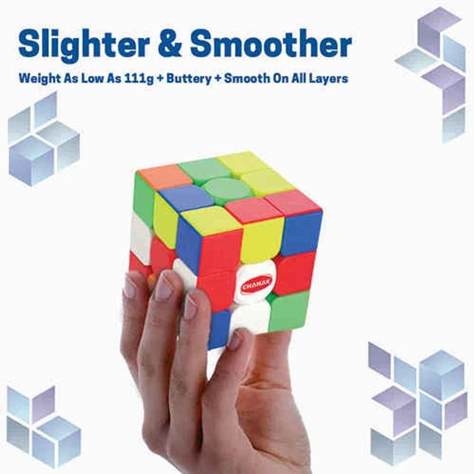 Aditi Toys 3x3 Cube for Kids, Speed Cube Puzzle for Kids & Adults, Stickerless Speed Cube - Age 6 Y+