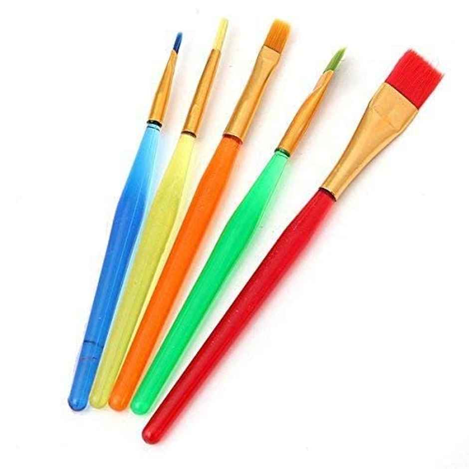 Chrome Kids Painting Brush Set Nylon Bristles Brush,1Pc Palette Knife,1Pc Palette��Multicolour