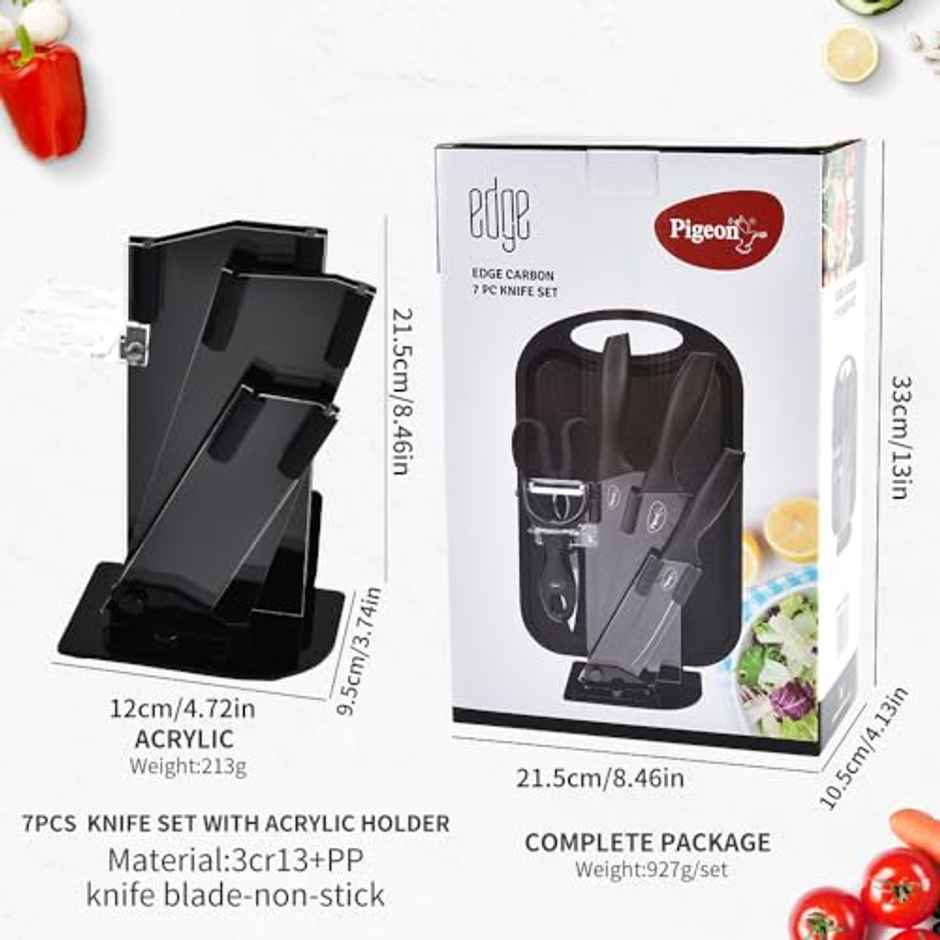 Pigeon Edge Carbon Knife Set 7Pcs