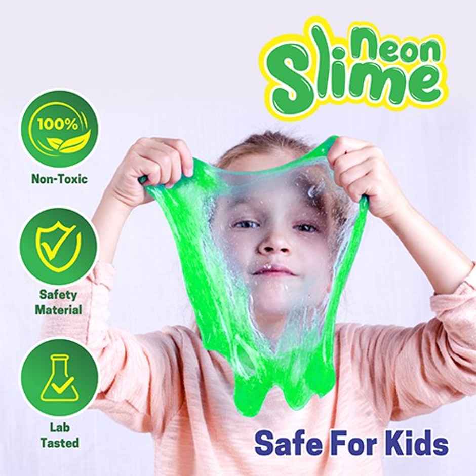 Aditi Toys Glitter Scented Slime Kit, Soft, Non-Sticky, Non-Toxic, Age 5+ | Green